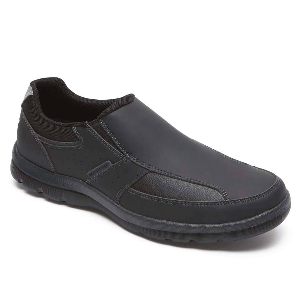 Sapato Vela Rockport Homem Pretas - Get Your Kicks - 01549BDWN